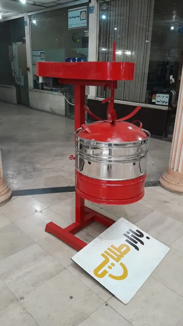 دستگاه تفت تخمه پز شورکن داغ کن شور کن همزن گردان ۵ کیلویی کاور دار محافظ دار