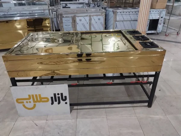 فر دیزی سنگی پز آبگوشت پزی ۹۶ تایی بغل اجاق ۳ شعله طلایی