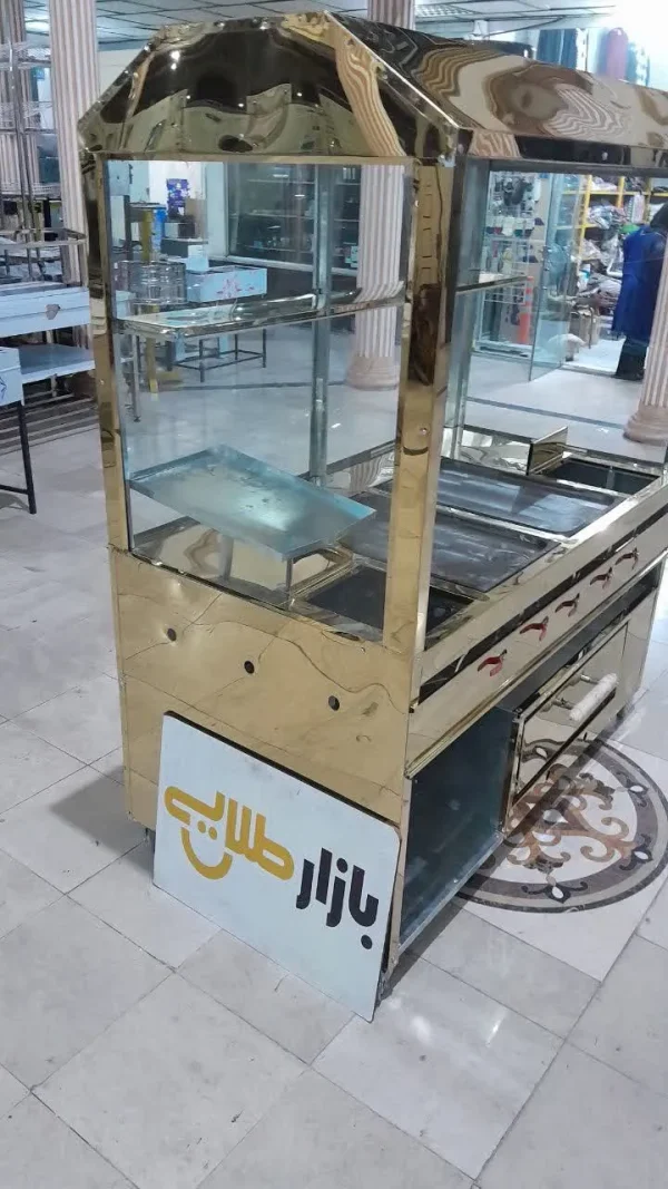 فر ساندویچی مرکب ترکیبی زیر پیتزا ۹ بشقاب فلافلی طلایی