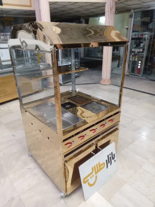 فر ساندویچی فلافل اهوازی زیر کابینتی ورق طلایی ساندویچ اغذیه ترکیبی مرکب