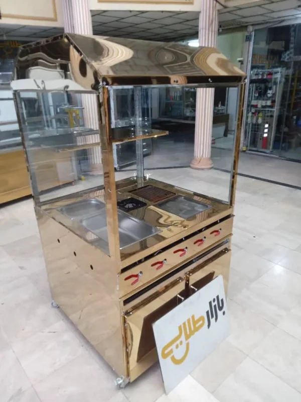 فر ساندویچی فلافل اهوازی زیر کابینتی ورق طلایی ساندویچ اغذیه ترکیبی مرکب