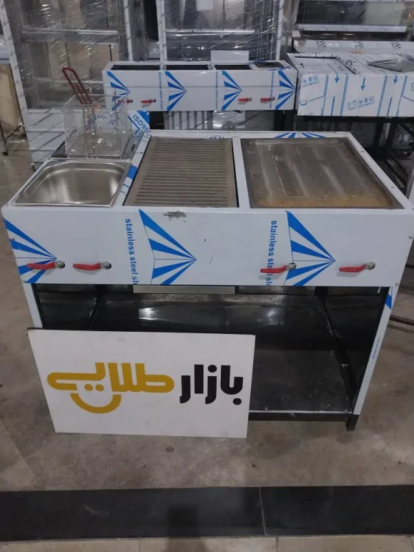 فر ۴ کاره بزرگ نیم تنه ساندویچی اغذیه ترکیبی مرکب