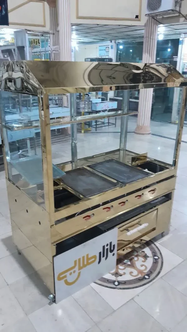 فر ساندویچی مرکب ترکیبی زیر پیتزا ۹ بشقاب فلافلی طلایی