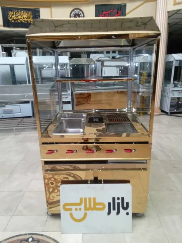 فر ساندویچی فلافل اهوازی زیر کابینتی ورق طلایی ساندویچ اغذیه ترکیبی مرکب