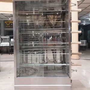 دستگاه جوجه گردان مرغ بریان ۱۲ سیخ پاچینی ۱۲ سیخ صنعتی