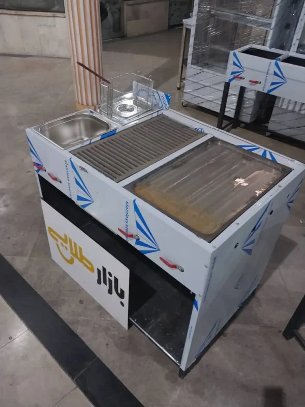 فر ۴ کاره بزرگ نیم تنه ساندویچی اغذیه ترکیبی مرکب