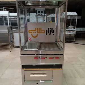 فر ساندویچی ۳ کاره زیر پیتزا خور ورق طلایی هود مکعبی