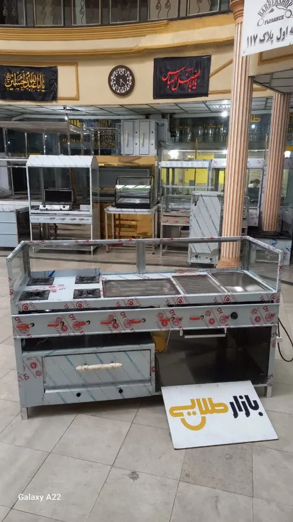 فر گریل ساندویچی ساندویچ داخل کانکس اغذیه