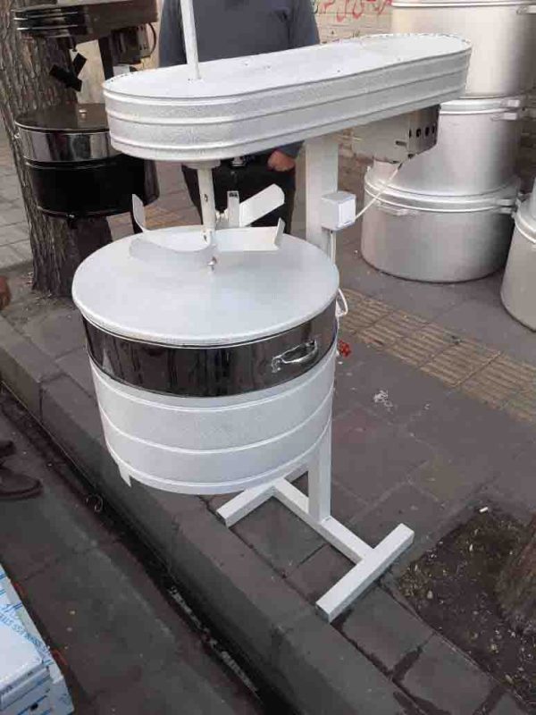 2 تخمه پز کاوردار رنگ سفید